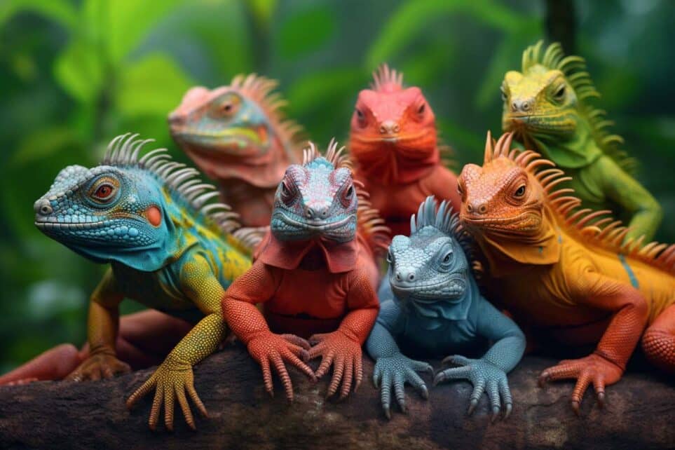 The Many Colors of Iguanas